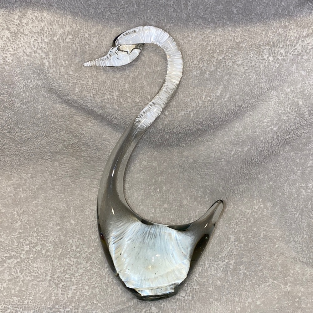 [ACC] Vintage Crystal Swan Figurine